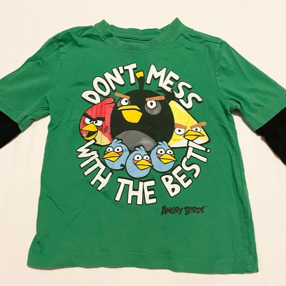 Angry Birds Kids Long Sleeve Shirt Size 4 - Picture 2 of 16